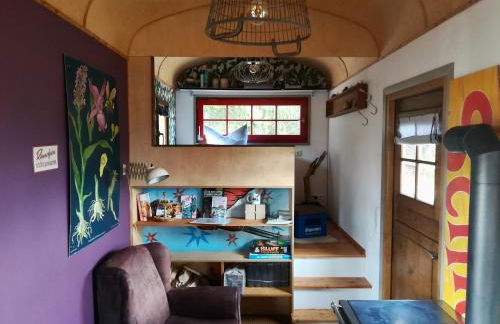 Benno der Wagen - kreativ gestaltetes Tiny House AM WALDRAND Nahezu Alleinlage Rennsteig Grünes Band NATUR PUR Hund willkommen - Foto 20