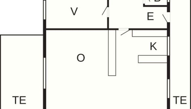 8 Person Holiday Home in Jerup - Foto 3, Plano