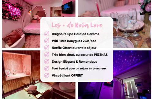 LOVE Room - Balnéo - Ciel Etoilé - Free Wifi - Netflix - Hyper Centre - Foto 37