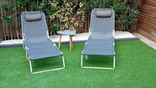 Maison de rêve à Valras Plage pour 8 personnes idéale pour les familles à 10 minutes de la mer avec jardin terrasse climatisation wifi et deux parkings - Foto 2, Garden, sunbed