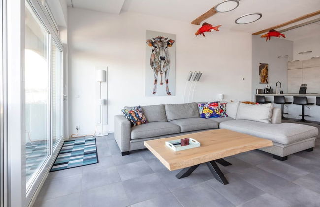 Spacious Luxury Apartment With Beautiful Views of the Harbor and the North Sea - Foto 13