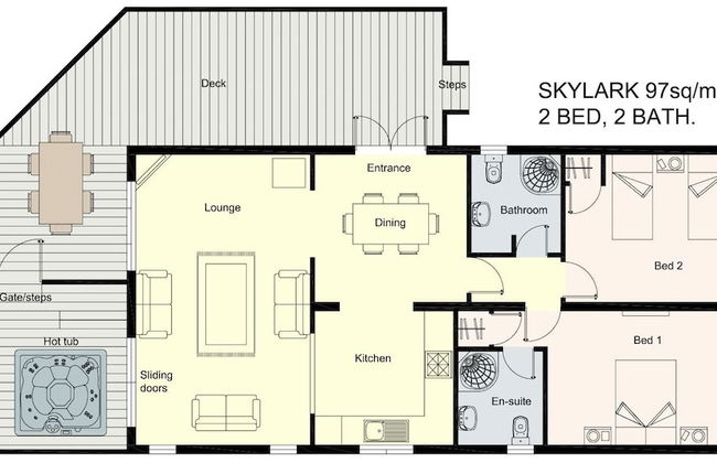 Skylark Lodge With Hot Tub Near Cupar, Fife - Foto 13