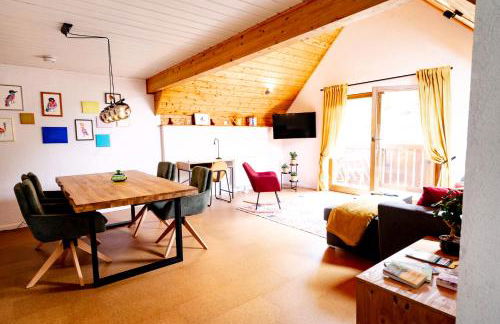 birds-nest Ferienwohnung Balkon Kaminofen - Foto 1