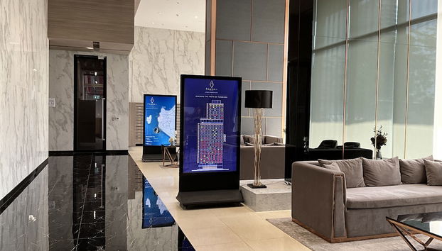 Coin salon dans le hall