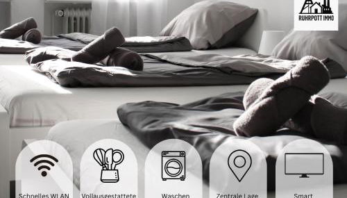 RuhrpottImmo - Zentrale Wohnung in Iserlohn - bis zu 7 Pers - Foto 2, towels, heating