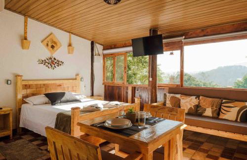 Chalé romântico com banheira aquecida - Foto 5