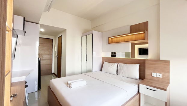 Restful And Simply Look Studio Vida View Makassar Apartment - Foto 5, Habitación