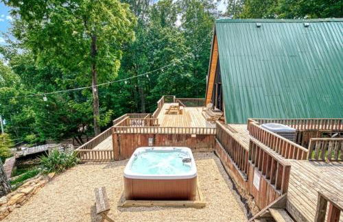 The Black Aframe - HOT TUB and Mountain Views - Foto 45