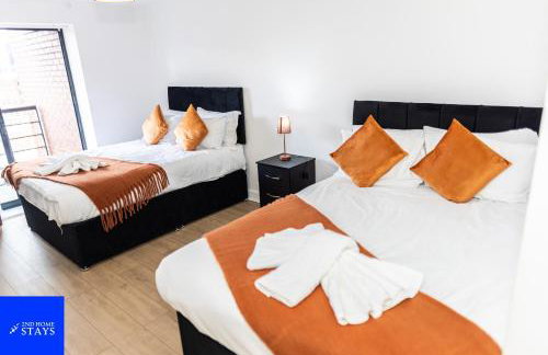 2ndHomeStays-Digbeth-B12 I Large Stylish 2-Bed Apartment I Ensuite I Sleeps 6 I Free Parking & WiFi I Perfect for Work Stays, Relocations & Holiday I Near Birmingham Project Sites & Attractions - Foto 27