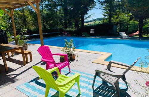 Gîte Le Bellevue avec piscine privative - climatisation - Foto 13