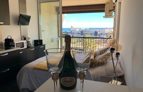 BAGATELLE NATURISTE HELIOPOLIS clim ascenseur vue mer parking privé - Foto 2