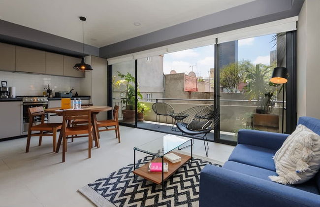 w Majestic 1BR w Balcony in Cuauht moc - Foto 1