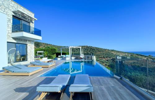 Paleokastro Villas with Private Heated Pool, Top Views - Next To Center - Top WiFi - Foto 64