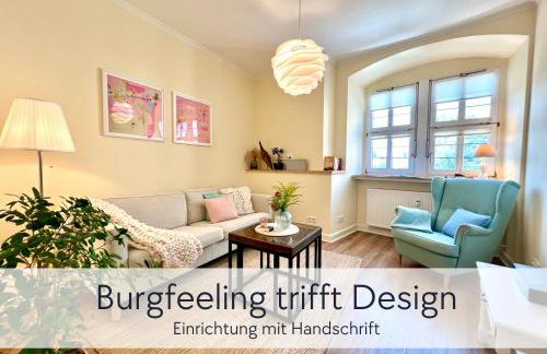 GRÄFIN MARTHA MARIA - stilvolles Apartment in der historischen Hinterburg Schlitz - mit Aufzug, Parkplatz, E-Ladestation & Garten - Fulda, Alsfeld, Bad Hersfeld 25-30 Min - Hunde willkommen - Foto 3
