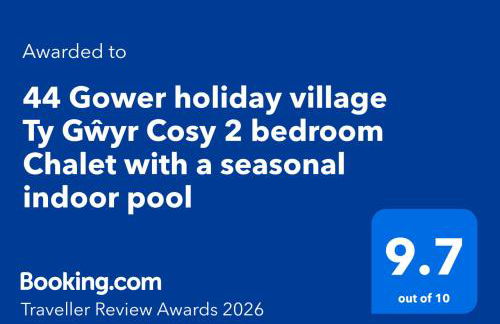 44 Gower holiday village Ty Gŵyr Cosy 2 bedroom Chalet with a seasonal indoor pool - Foto 29