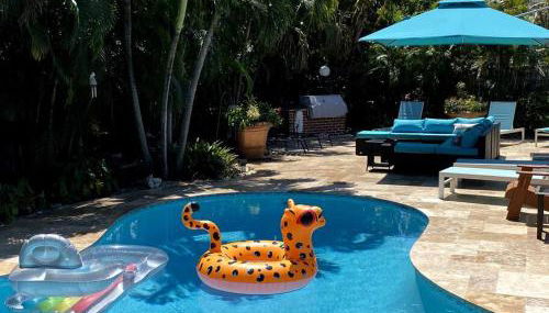 Deerfield Beach heated pool house - Photo 3, Garden, sunbed, Garden view