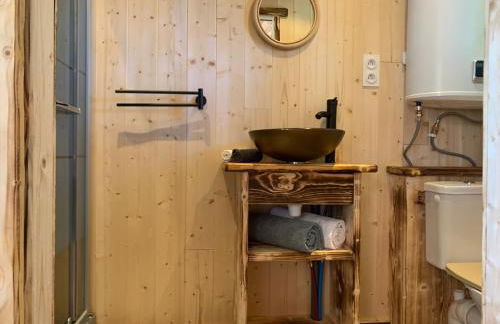 La Ramure - Tiny chalet et sauna privatif, vue lac et pêche en famille - Foto 17