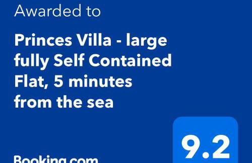 Princes Villa - large fully Self Contained Flat, 5 minutes from the sea - Foto 79