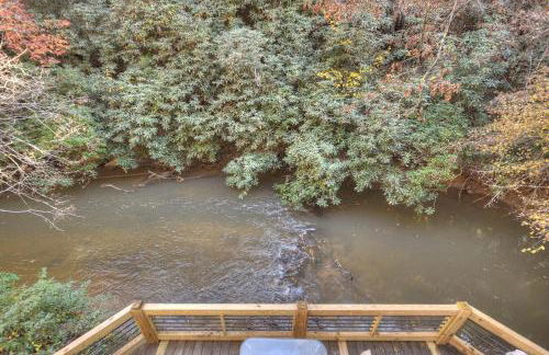 Happy Trout Hideaway - Creek Views Of Hot House Creek, Hot Tub, Outdoor Fire Pit, Cozy Atmosphere - Mineral Bluff, GA - Foto 29