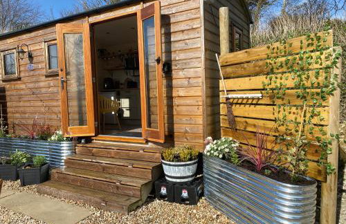 Cosy Shepherds Hut, heating, Hot Tub, WiFi and magnificent view - Foto 37