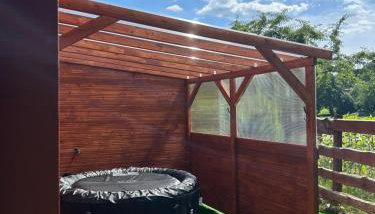 Domek nad rzeką Słupią z jacuzzi - Foto 3, Garden, Garden view