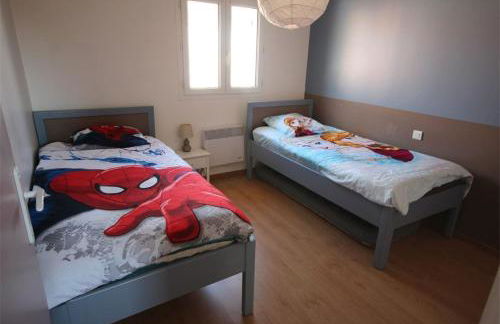 Belle maison de vacances, clim couloir étage, 100m de la plage, 3 chambres 6 couchages 2 terrasses parking LXDOUANE8 - Foto 13