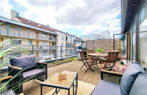 Design-Apartmenthaus für bis zu 12, modern, Dachterrasse, Grill, ruhige Lage, Disney plus, Wii, LAN und WLAN - Foto 18