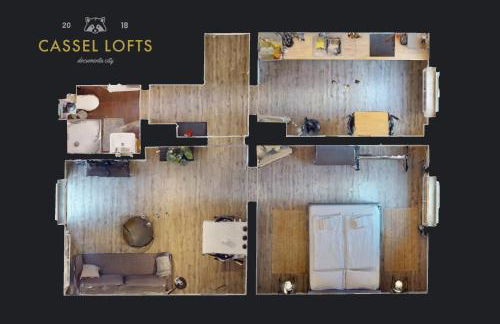 CASSEL LOFTS - Moderne Wohnung für 3 mit Balkon nahe VW-Werk - Foto 14