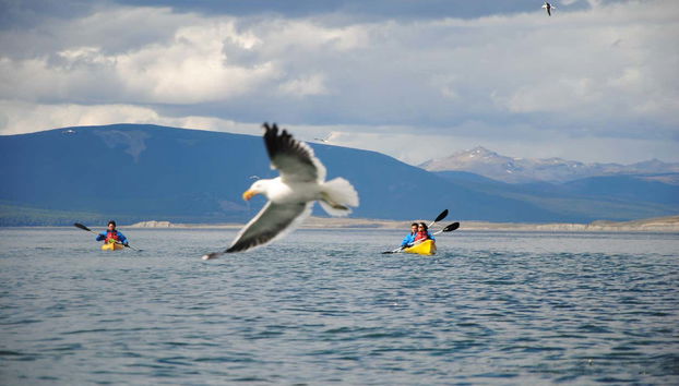 Travesía en kayak por el Canal Beagle