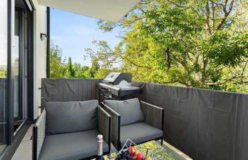 Lit Living Deluxe Apartments Wörth - Parking - Box Spring - BBQ - Balcony - Foto 51