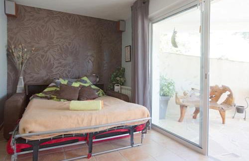 Studio plage 3 étoiles, parking gratuit, terrasse privée - Foto 4