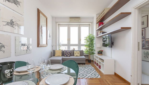 Skyline view Biancamano 1 bdr with balcony by Rentopolis - Foto 2, Imagen principal