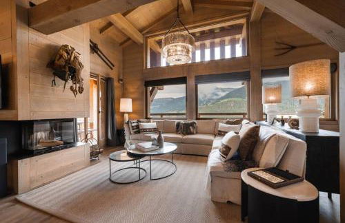 Luxury Megève Chalet, sleeps 8 with Mountain Views and Jacuzzi - Foto 6