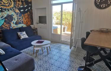 T3 terrasse classé 4 étoiles le Poulpe 200m front de mer - Foto 3