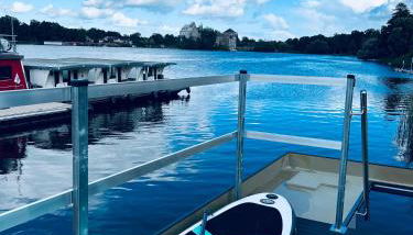 Waterview - Schwimmendes Ferienhaus auf dem Wasser mit Blick zur Havel, inkl Motorboot zur Nutzung - Foto 4