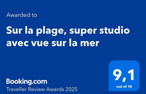 Sur la plage, super studio avec vue sur la mer - Photo 14