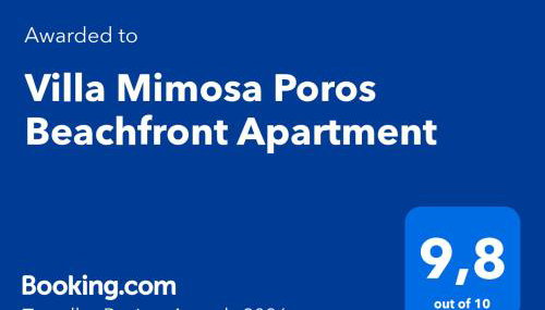 Villa Mimosa Poros Beachfront Apartment - Foto 2