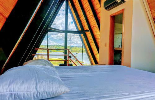 Chalé Recanto - ofurô, banheira, vista, cachoeira e lago em Alexânia - Foto 14