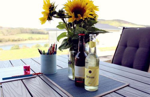 FerienHAUS Marta am Diemelsee im Sauerland mit eigener Sauna, Garten, Terrasse, Balkon und Blick auf den See - Foto 14