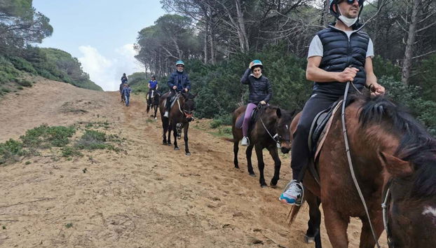 Uno de los caminos que recorreremos en el paseo a caballo