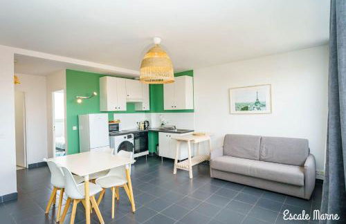 City Loft with rooftop view by Escale-Marne - M8 Tour Eiffel - Parking Gratuit - 201 - Foto 12