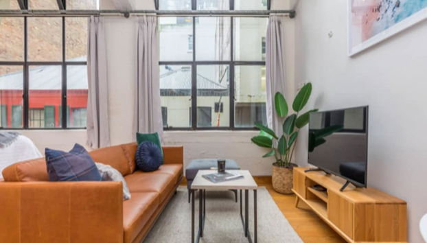 Central stylish studio in CBD by Zodiak Stays - Foto 3, Habitación