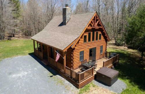 Cozy Log Cabin with Hot Tub 10 Min to Hunter Mtn - Foto 33