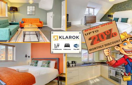 LARGE 4 Bedroom Semi-Detached House Sleeps 7 By Klarok Short Lets & Serviced Accommodation - Foto 1
