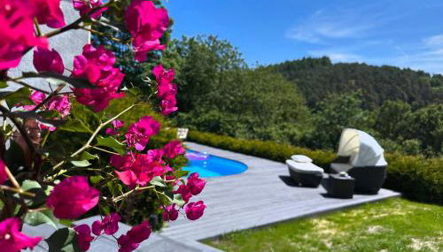 Ferienwohnung Panorama Oberkirn - Foto 2, Garden, sunbed