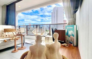 Flat Luxo com Coworking, Academia e Rooftop - WiFi 1Gb - Beira Mar 4 min - Foto 4