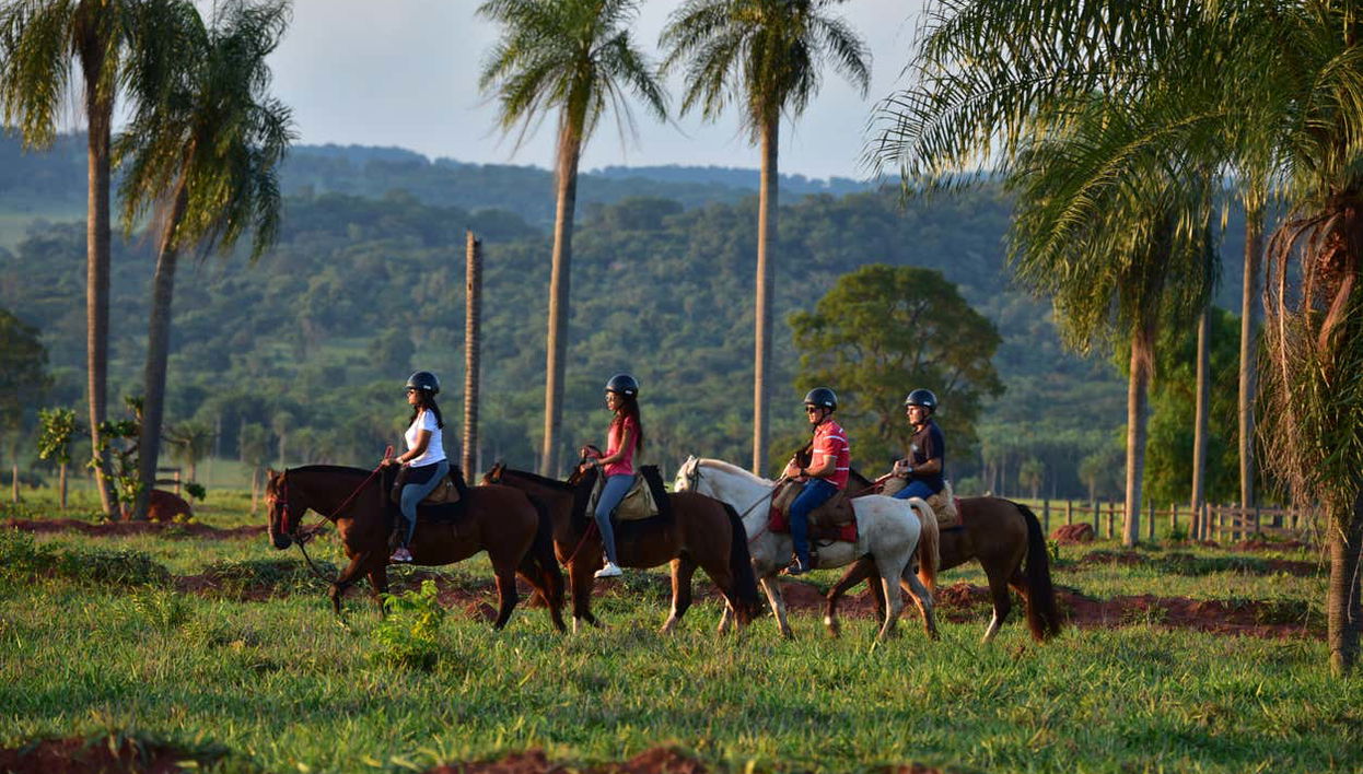 Riding through the fazendas of Bonito