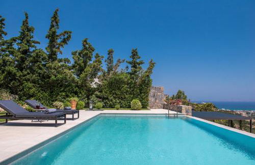 Eunoia Blue Villa Heraklion Crete, Sea View, Private Pool, Prassas, Karteros - Foto 12