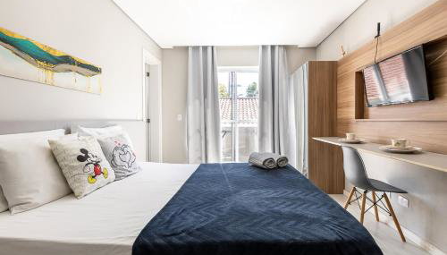 3-Studio lindamente decorado! Ideal para casal!!! - Foto 3