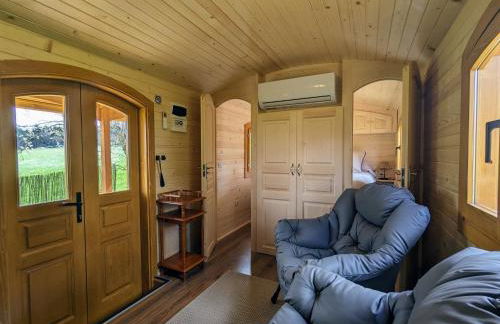 Roulotte cosy avec jacuzzi et spa, massages bien-être, nature et calme, près de Lyon - FR-1-582-477 - Foto 4